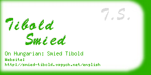 tibold smied business card